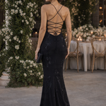 Talialette | Spaghetti Strap Corset Bodice Maxi Dress