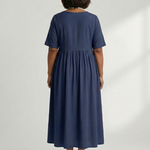 Verdra | Simple Gather Midi Dress