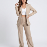 Renette | Contrast Stripe Wide Leg Set