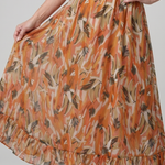 Marwyn | Spaghetti Strap Abstract Print Midi Dress