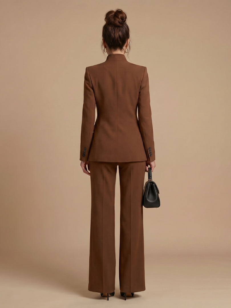 Mirassa | Structured Stand Collar Tailored Suit