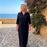 Lorra | Long Sleeve Relaxed Silhouette Maxi Dress