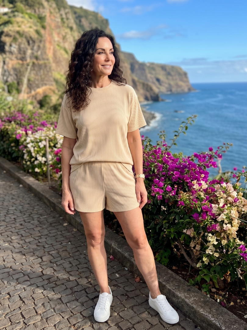 Vidadra | Short Sleeve Crew Neck Relaxed Fit Set