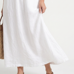 Briabeth | Ruffle Trim Sleeveless Neck Midi Dress