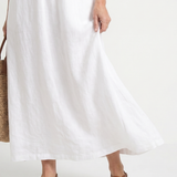 Briabeth | Ruffle Trim Sleeveless Neck Midi Dress