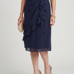 Callassa | Short Sleeve Layered Hem Midi Dress