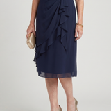 Callassa | Short Sleeve Layered Hem Midi Dress