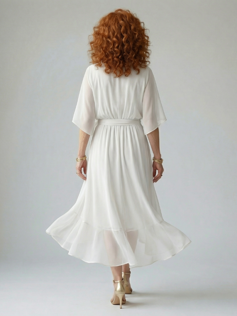Selrina | Light Drape Midi Dress