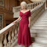 Calmarie | Off Shoulder Flow Midi Dress