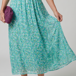 Mirawynne | Short Sleeve Ditsy Floral Print Midi Dress