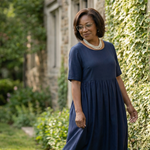 Verdra | Simple Gather Midi Dress
