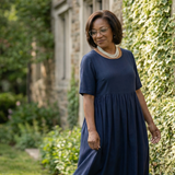 Verdra | Simple Gather Midi Dress