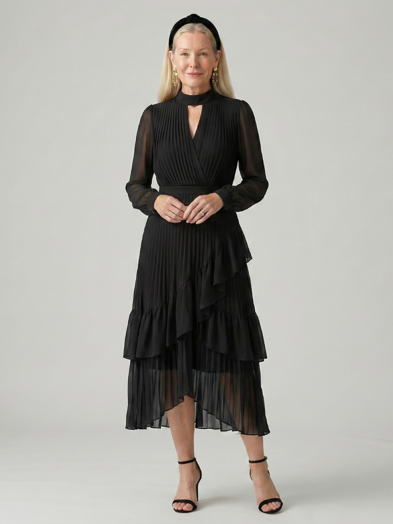 Dahbelle | Fluid Drape Midi Dress
