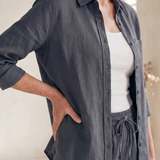 Elisette | Long Sleeve Shirt Tapered Pants Set