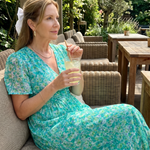 Mirawynne | Short Sleeve Ditsy Floral Print Midi Dress