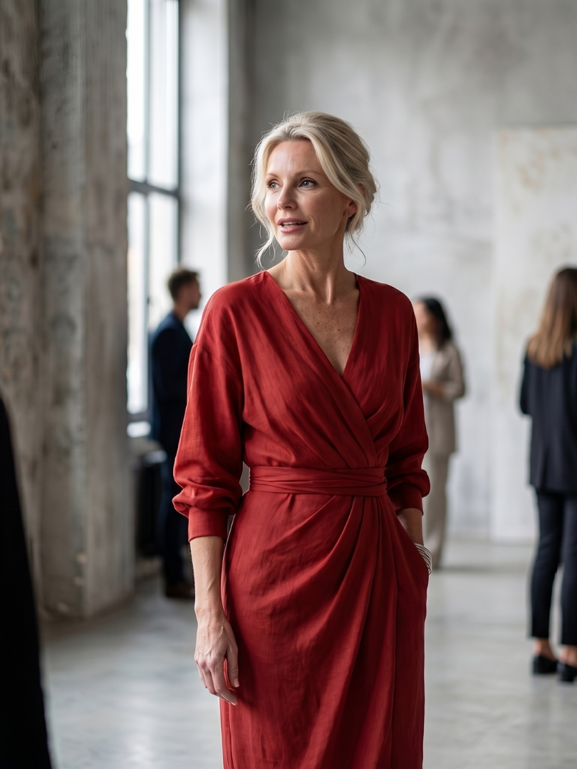 Giandra | Diagonal Drape Maxi Dress