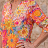 Milbelle | Multicolor Floral Pattern Knee Length Dress