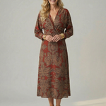 Linnsette | Natural Wrap Midi Dress