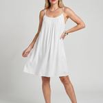 Maemarie | Spaghetti Strap Open Back Knee Length Dress