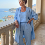 Theassa | Three Piece Relaxed Top Pant Set