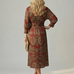Linnsette | Natural Wrap Midi Dress