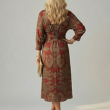 Linnsette | Natural Wrap Midi Dress