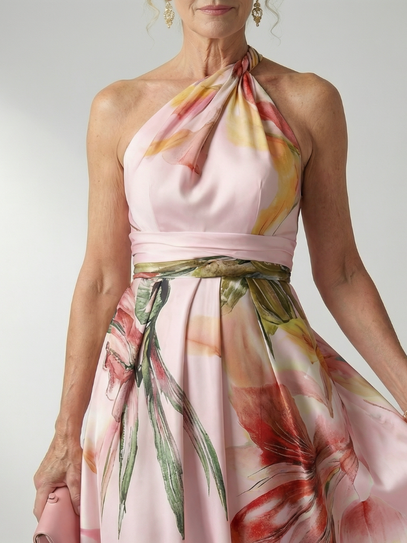 Celsette | Light Floral Maxi Dress