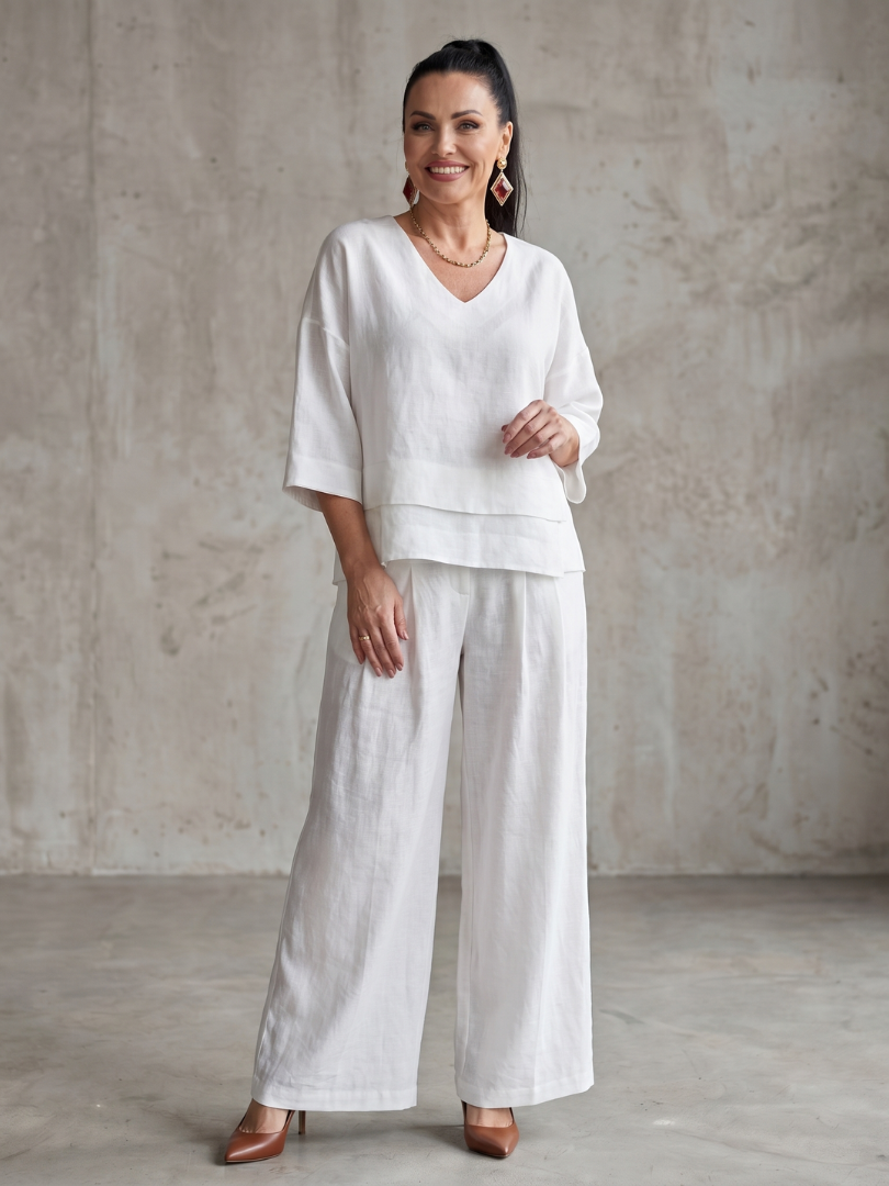 Callia | Layered Top Wide Leg Set