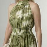 Penlora | Gathered Halter Midi Dress