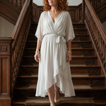 Selrina | Light Drape Midi Dress