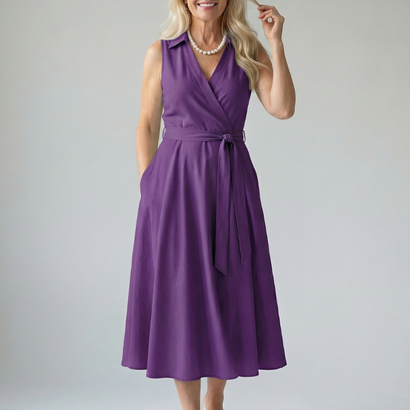 Sennarose | Relaxed Drape Midi Dress