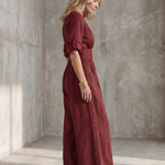 Wrennamae | Cross Front Wide Leg Jumpsuit