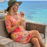 Milbelle | Multicolor Floral Pattern Knee Length Dress