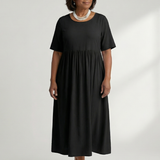 Verdra | Simple Gather Midi Dress
