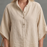 Frebeth | Button Front Relaxed Tunic Trouser Set