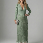 Corrose | Fringe Layer Midi Dress