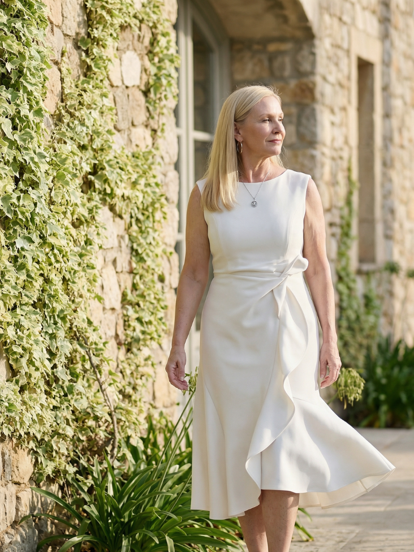 Tamsinla | Simple Drape Midi Dress