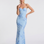 Casmae | Embroidered Strap Fitted Maxi Dress