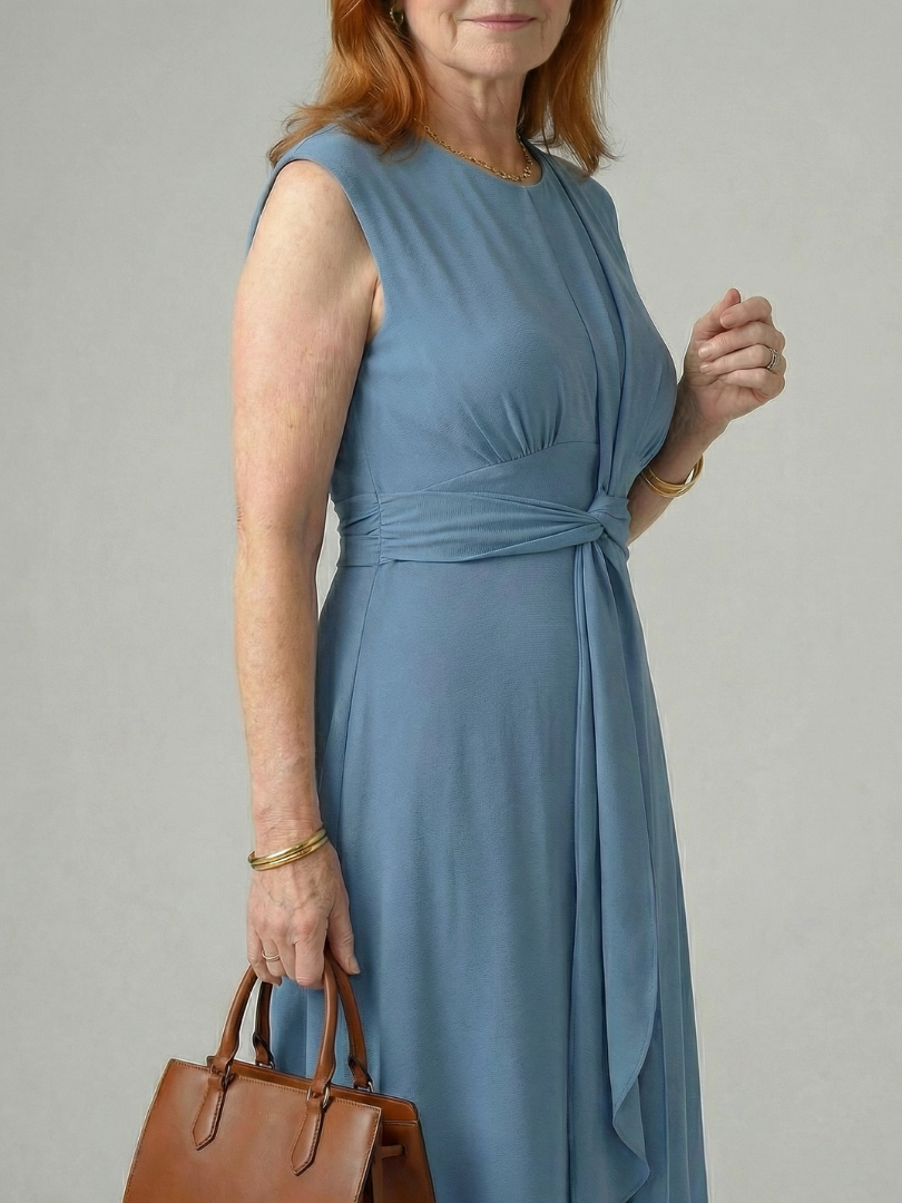 Kalmae | Clean Tie Midi Dress
