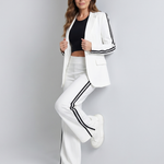 Renette | Contrast Stripe Wide Leg Set