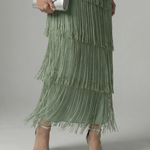 Corrose | Fringe Layer Midi Dress