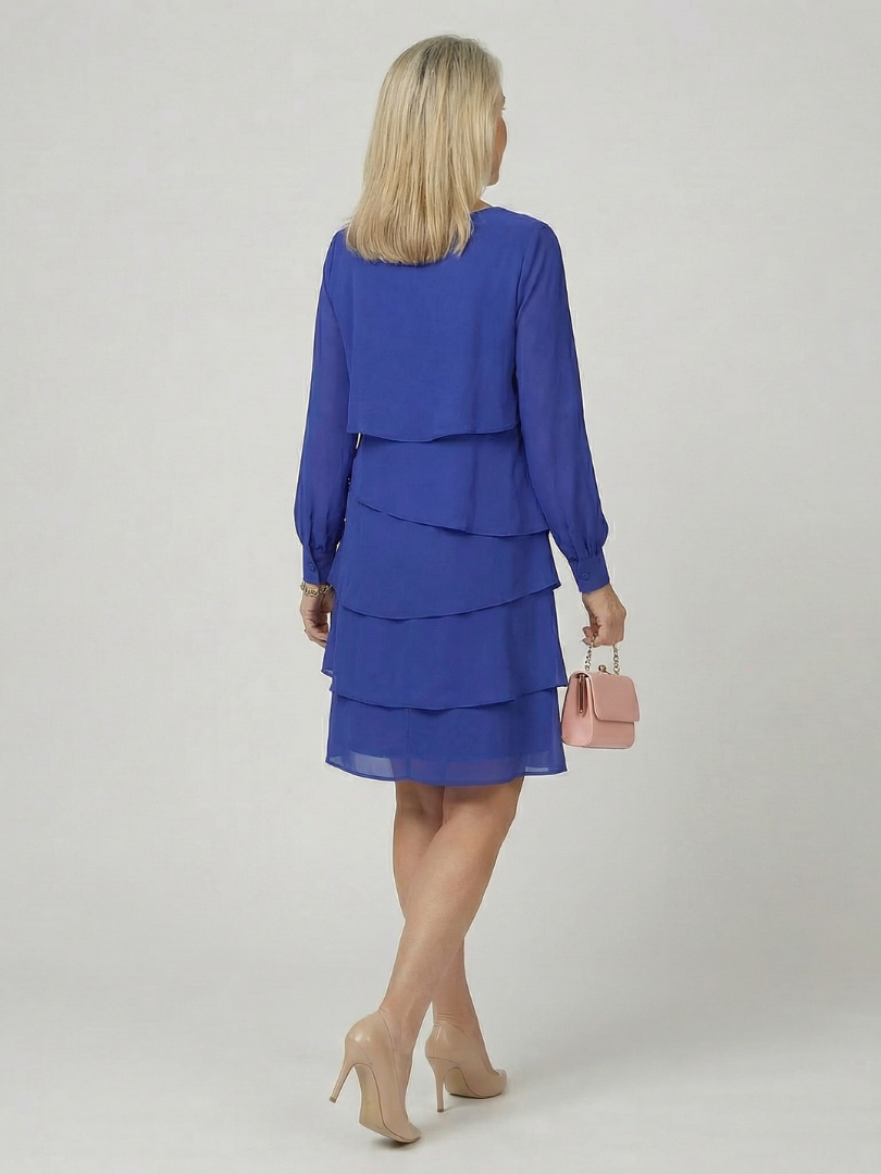 Liana | Clean Layered Knee Length Dress