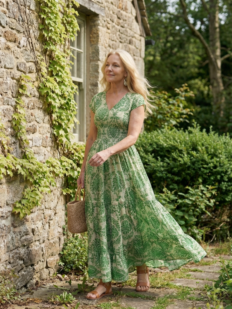 Sennalette | Printed Flow Maxi Dress