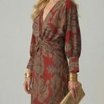 Linnsette | Natural Wrap Midi Dress