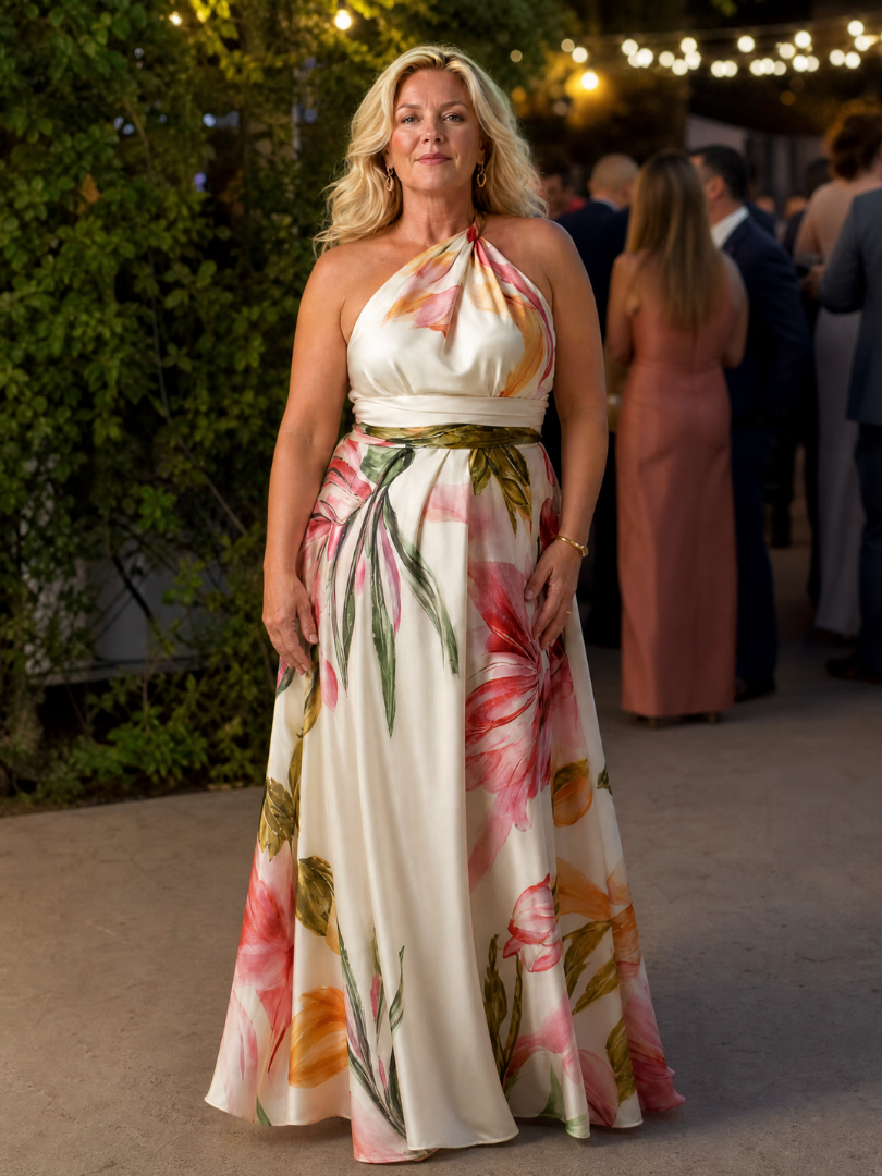 Celsette | Light Floral Maxi Dress