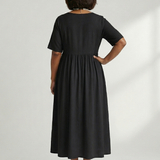 Verdra | Simple Gather Midi Dress
