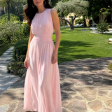 Hiladra | Sleeveless Gathered Waist Midi Dress