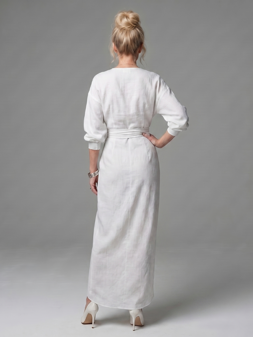 Giandra | Diagonal Drape Maxi Dress