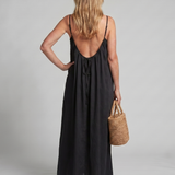 Lunine | Gathered Neckline Silhouette Loose Lounge Dress