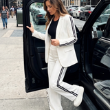 Renette | Contrast Stripe Wide Leg Set